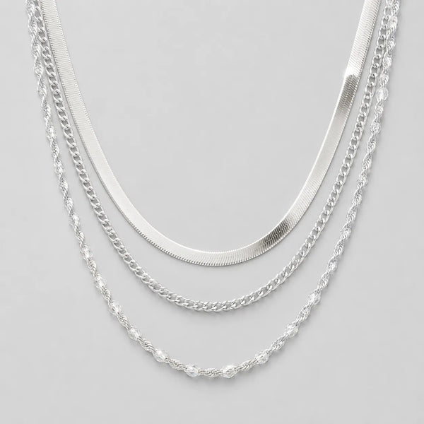 Triple Layer Chain Necklace