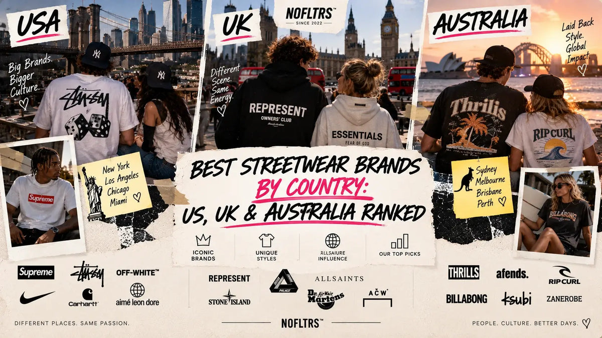 Best Streetwear Brands by Country: US, UK & Australia Ranked