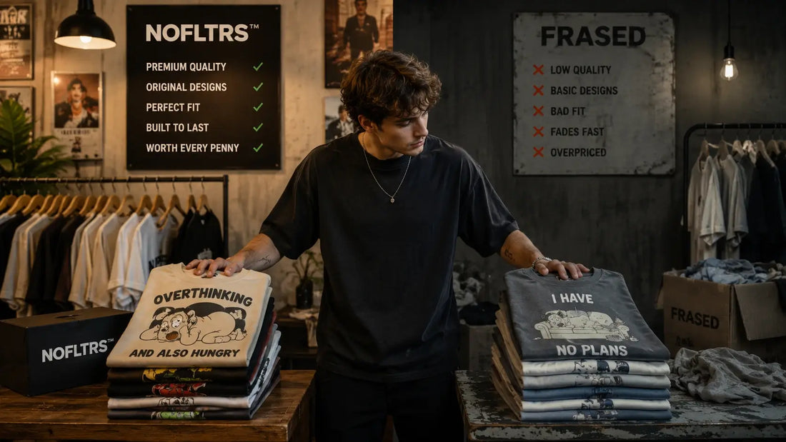 Frased vs NOFLTRS: Which T-Shirt Brand Is Actually Worth Your Money?