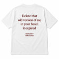 DELETE THAT OLD VERSION OF ME IN YOUR HEAD, IT EXPIRED
