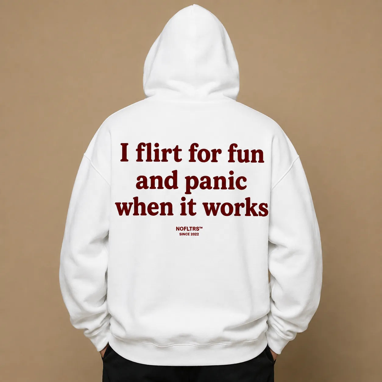 I FLIRT FOR FUN AND PANIC WHEN IT WORKS Hoodie