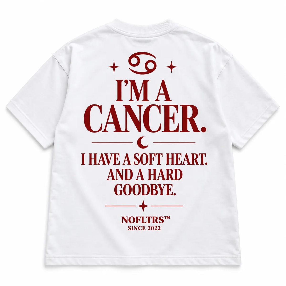 I'M A CANCER. I HAVE A SOFT HEART. AND A HARD GOODBYE
