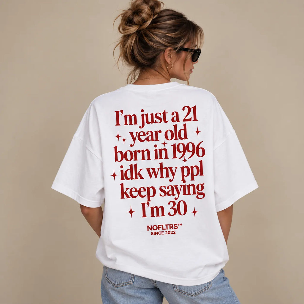 I'M JUST A 21 YEAR OLD BORN IN 1996 IDK WHY PPL KEEP SAYING I'M 30