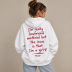 I'M REALLY BOYFRIEND MATERIAL HOODIE