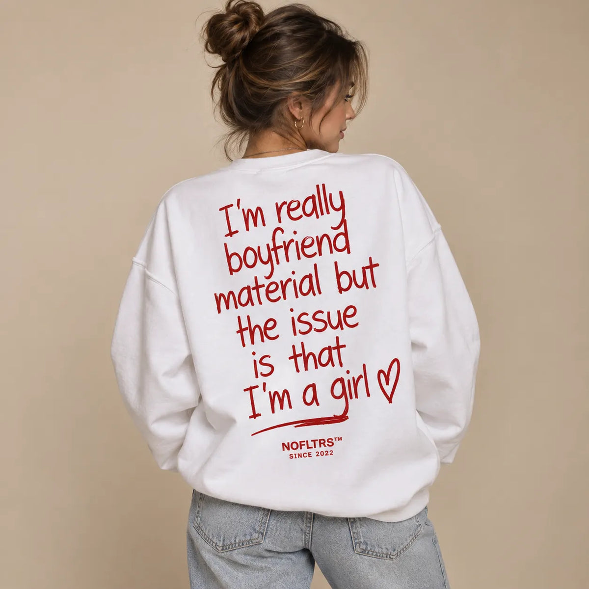 I'M REALLY BOYFRIEND MATERIAL SWEATSHIRT