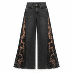 LACE WIDE LEG JEANS