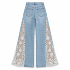 LACE WIDE LEG JEANS