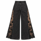 LACE WIDE LEG JEANS