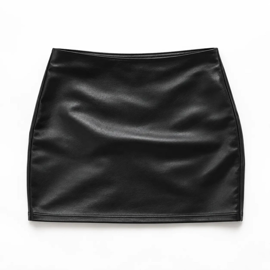 LEATHER MICRO MINI SKIRT