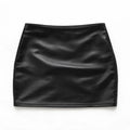 LEATHER MICRO MINI SKIRT