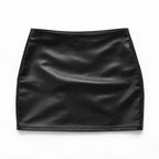 LEATHER MICRO MINI SKIRT