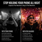 NOFLTRS POV GLASSES™ — Hands-Free Camera Glasses