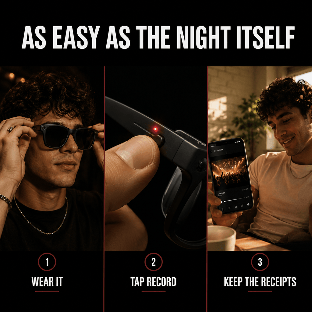 NOFLTRS POV GLASSES™ — Hands-Free Camera Glasses