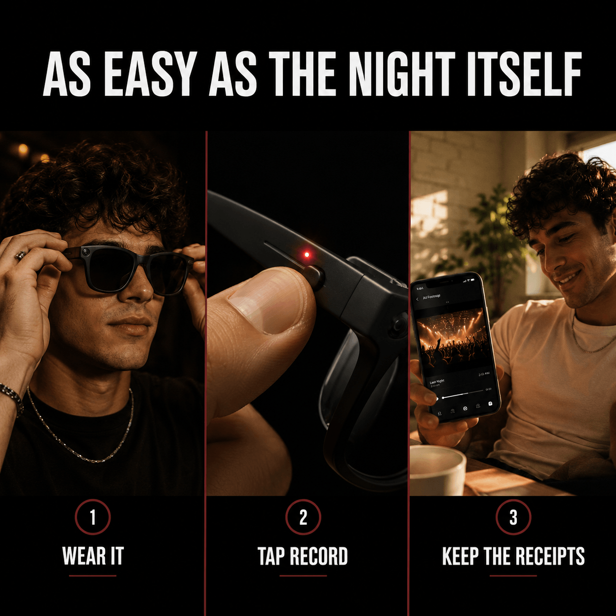 NOFLTRS POV GLASSES™ — Hands-Free Camera Glasses