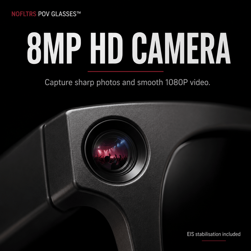 NOFLTRS POV GLASSES™ — Hands-Free Camera Glasses