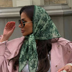 Lace Floral Embroidered Scarf