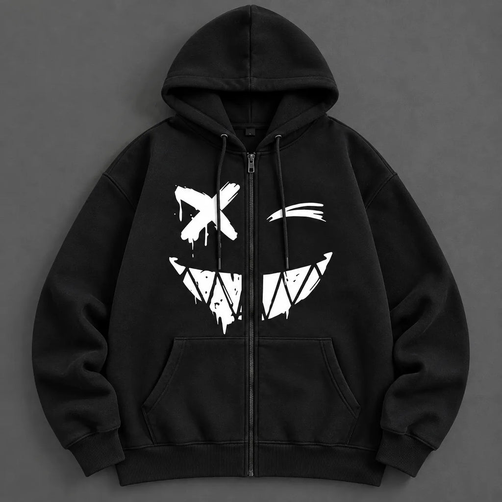 SINISTER SMILE ZIP HOODIE