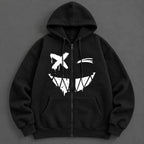 SINISTER SMILE ZIP HOODIE