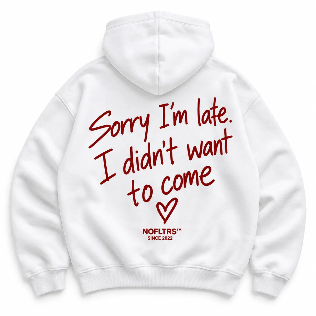 SORRY I'M LATE I DIDN'T WANT TO COME HOODIE