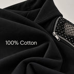 Backless Hoodie – Mesh Open Back Streetwear Top for Women