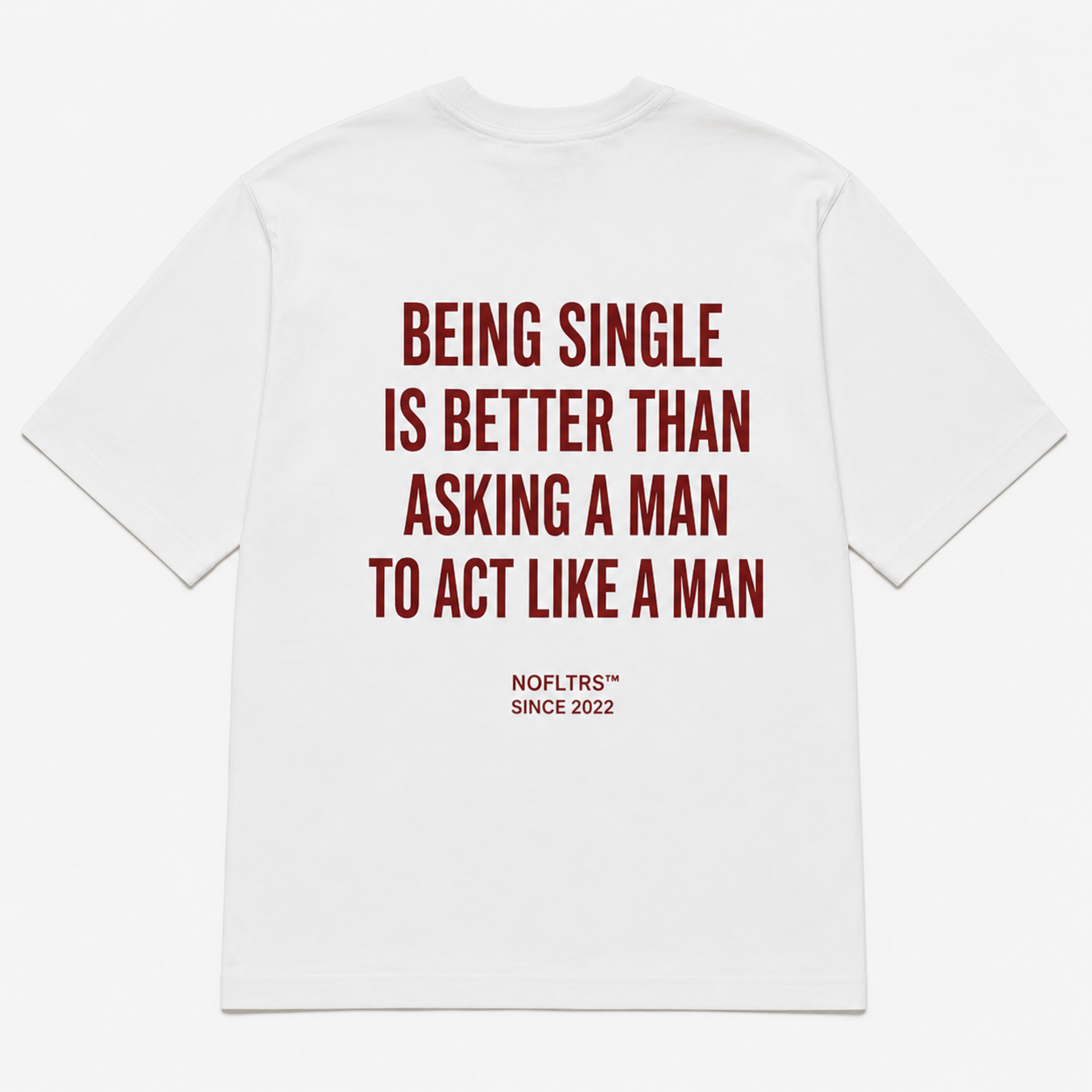 BEING SINGLE IS BETTER THAN ASKING A MAN TO ACT LIKE A MAN