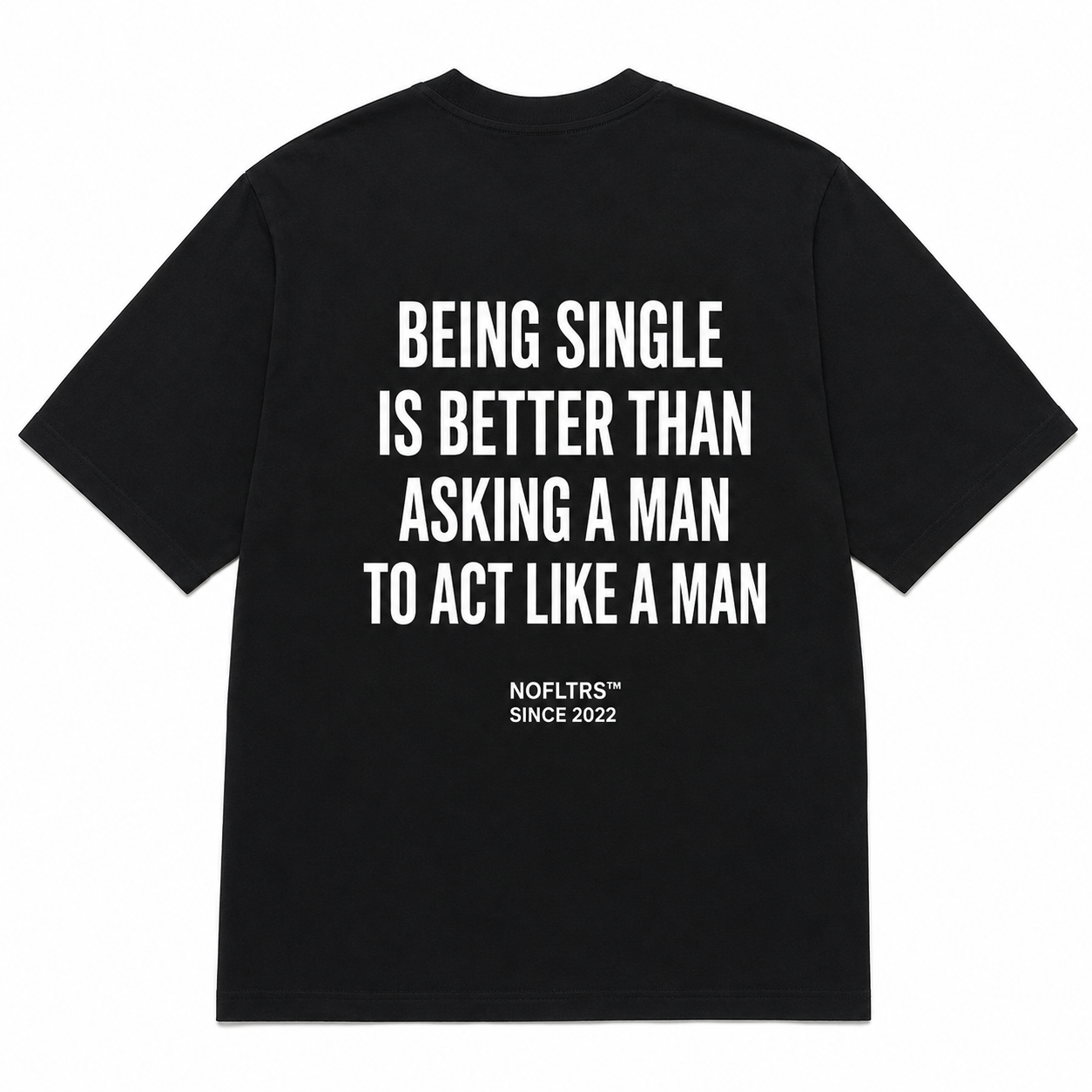 BEING SINGLE IS BETTER THAN ASKING A MAN TO ACT LIKE A MAN