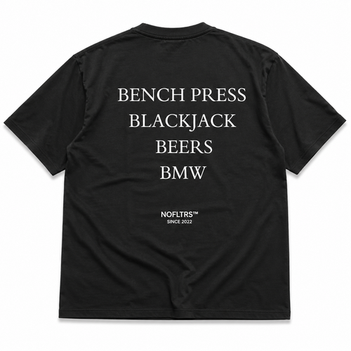 BENCH PRESS BLACKJACK BEERS BMW