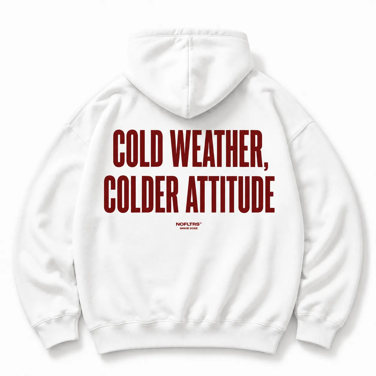 COLD WEATHER COLDER ATTITUDE HOODIE
