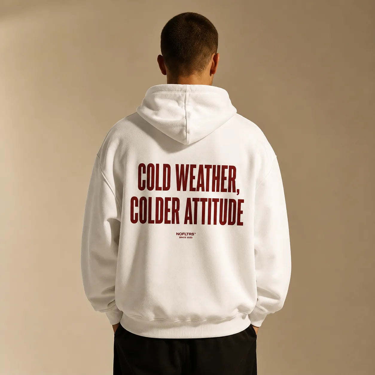 COLD WEATHER COLDER ATTITUDE HOODIE