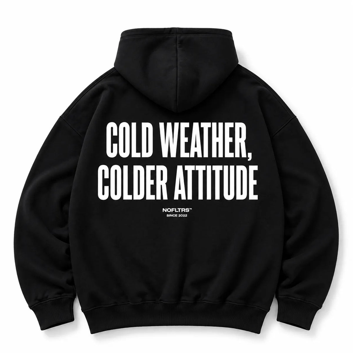 COLD WEATHER COLDER ATTITUDE HOODIE