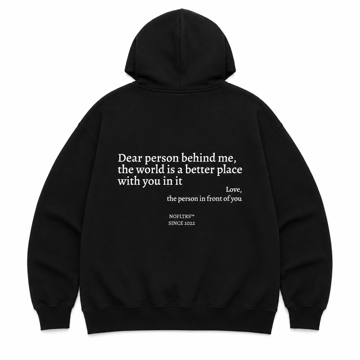 DEAR PERSON BEHIND ME THE WORLD IS A BETTER PLACE WITH YOU IN IT Hoodie