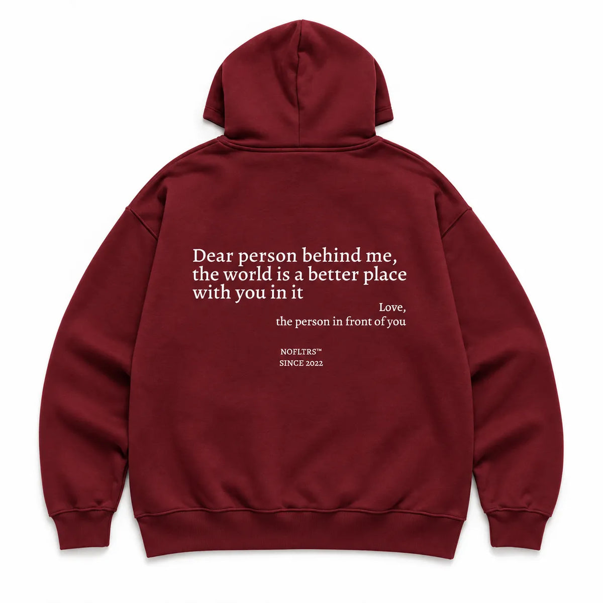 DEAR PERSON BEHIND ME THE WORLD IS A BETTER PLACE WITH YOU IN IT Hoodie