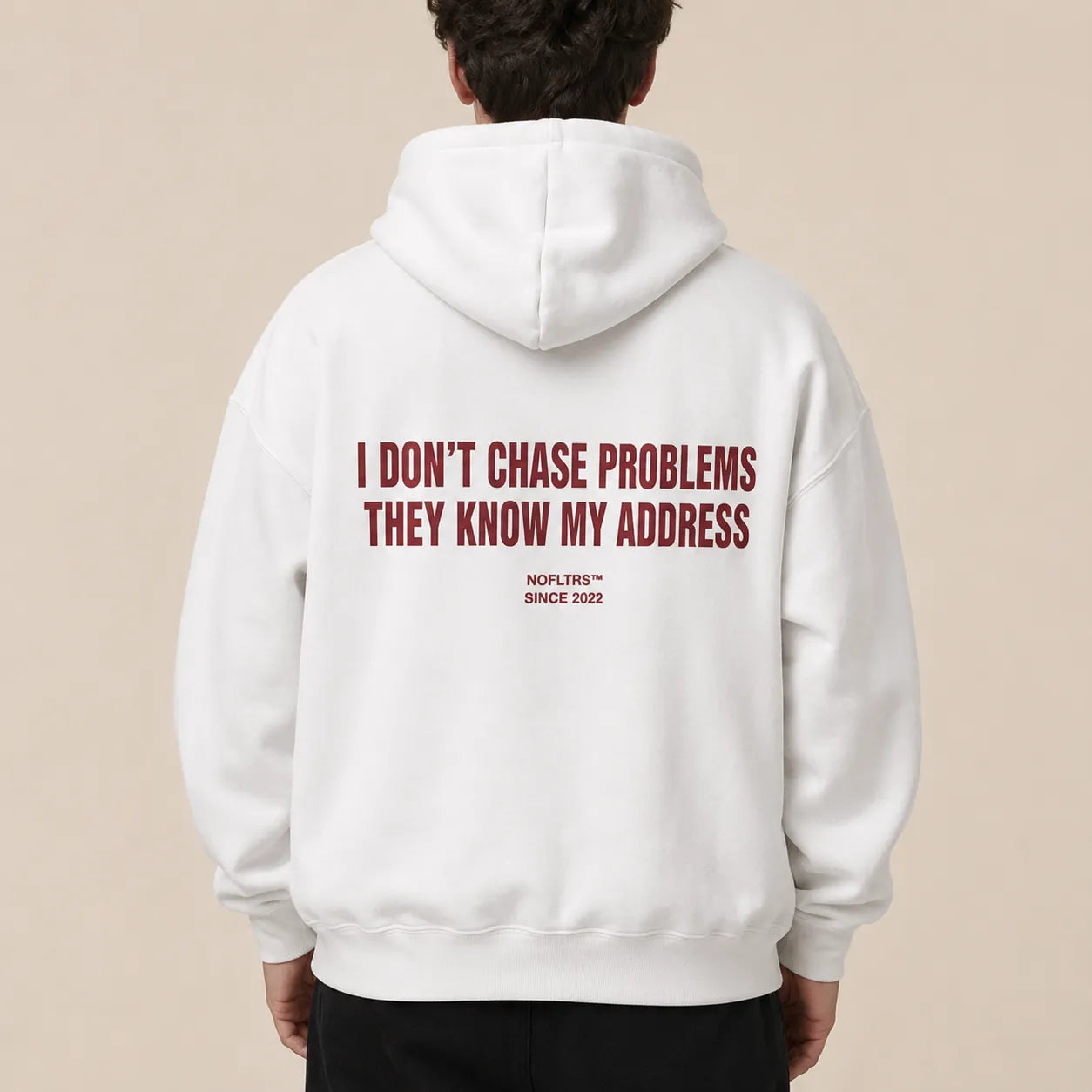 I DON'T CHASE PROBLEMS THEY KNOW MY ADDRESS Hoodie