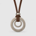 Ring Leather Cord Necklace