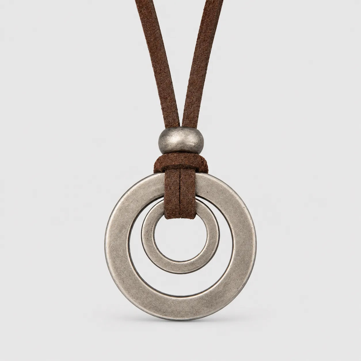 Ring Leather Cord Necklace