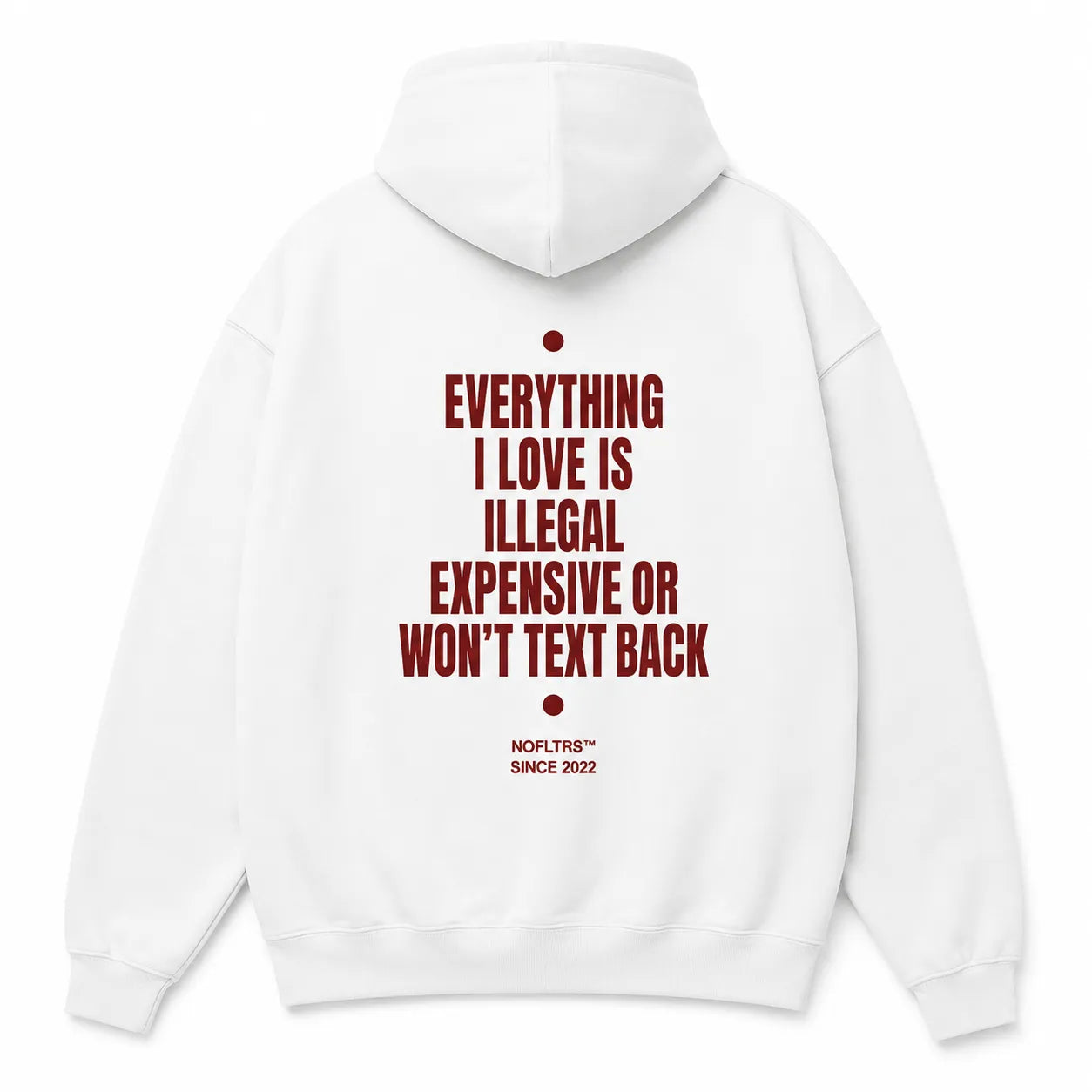 EVERYTHING I LOVE IS ILLEGAL EXPENSIVE OR WON'T TEXT BACK Hoodie