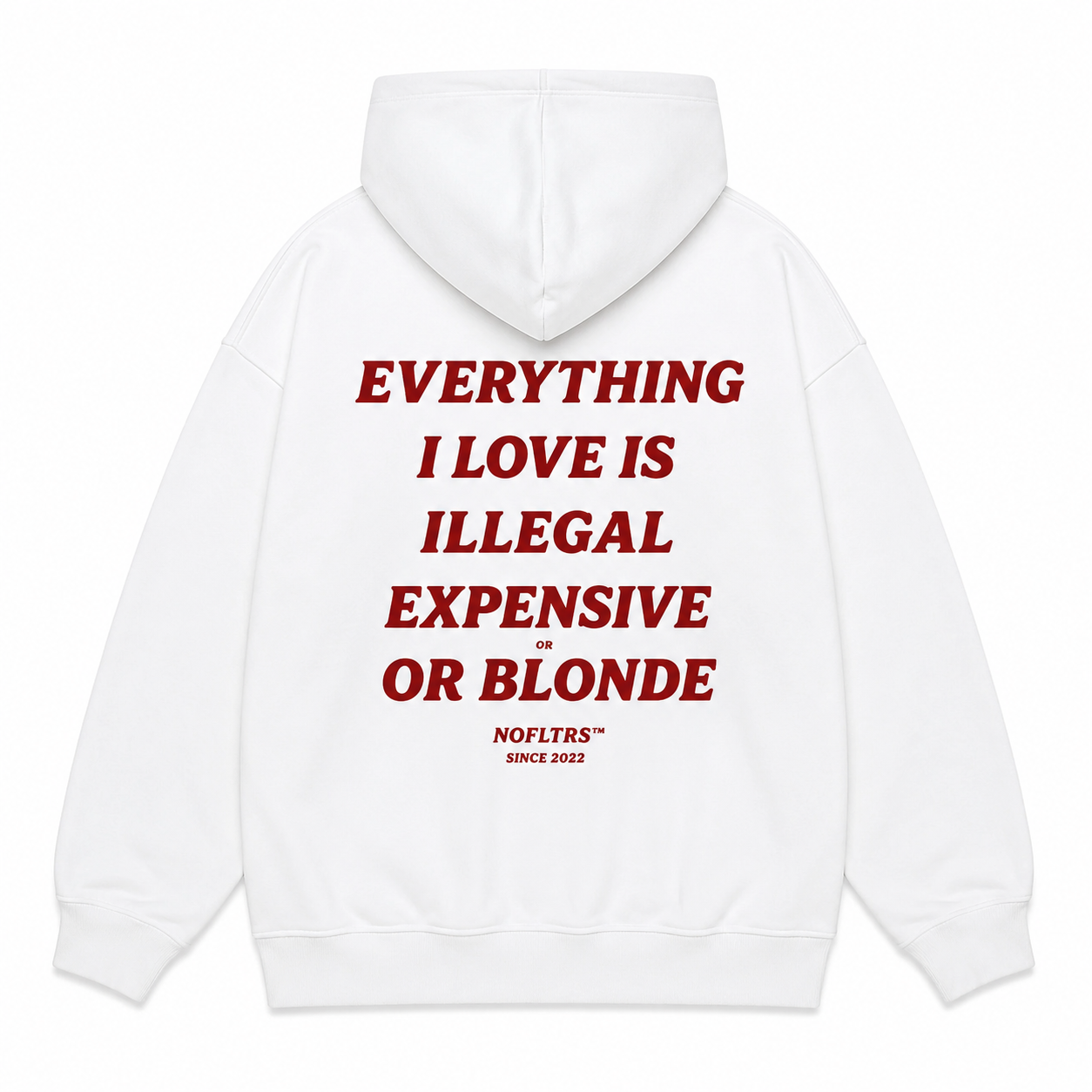 EVERYTHING I LOVE IS ILLEGAL EXPENSIVE OR BLONDE Hoodie
