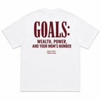 GOALS: WEALTH, POWER, AND YOUR MOM'S NUMBER