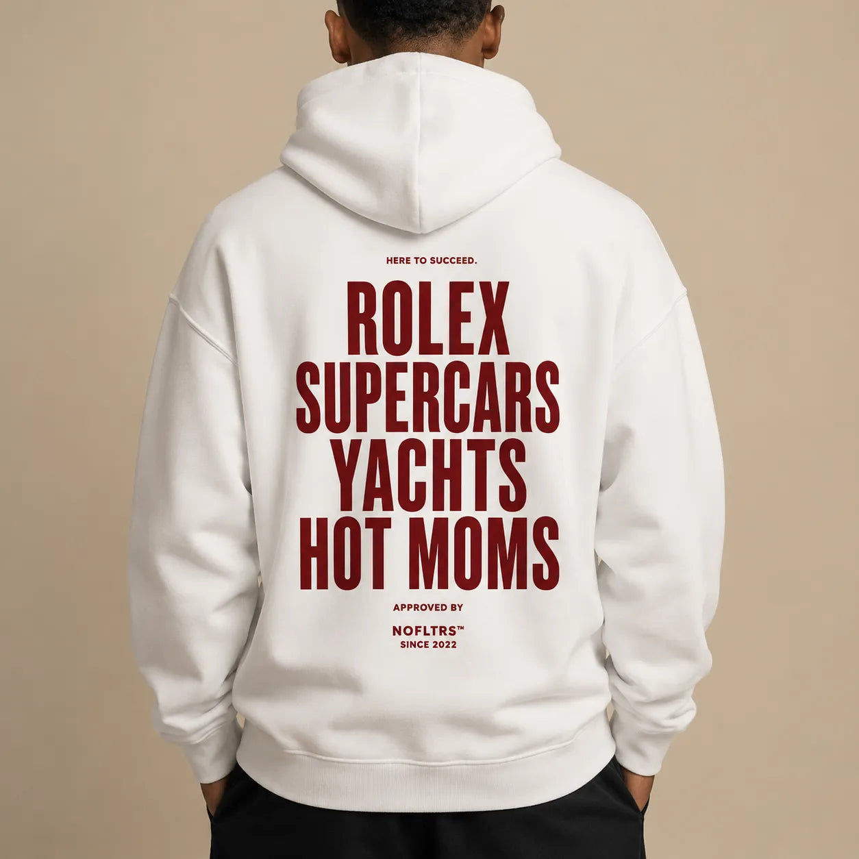 HERE TO SUCCEED ROLEX SUPERCARS YACHTS HOT MOMS Hoodie