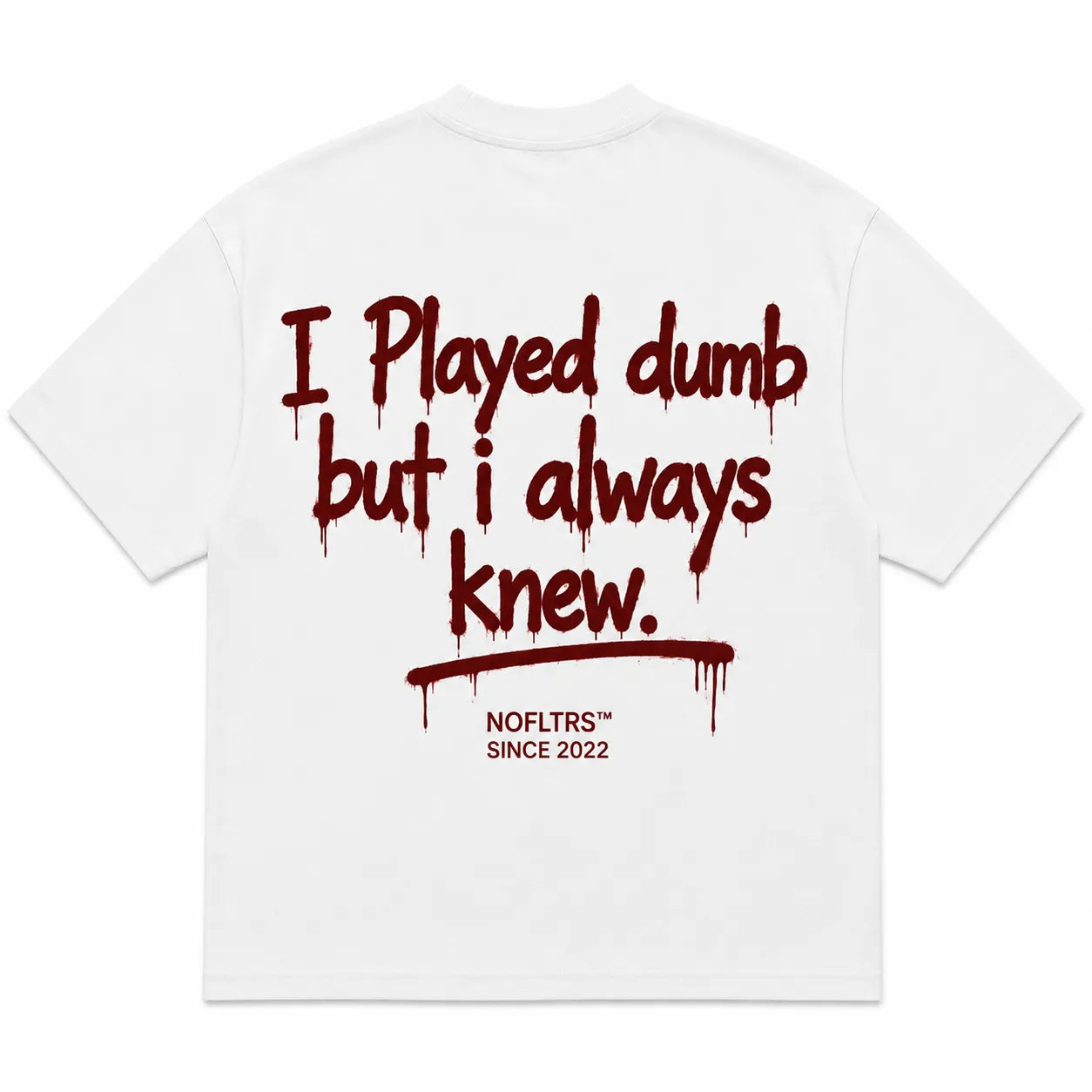 I PLAYED DUMB BUT I ALWAYS KNEW