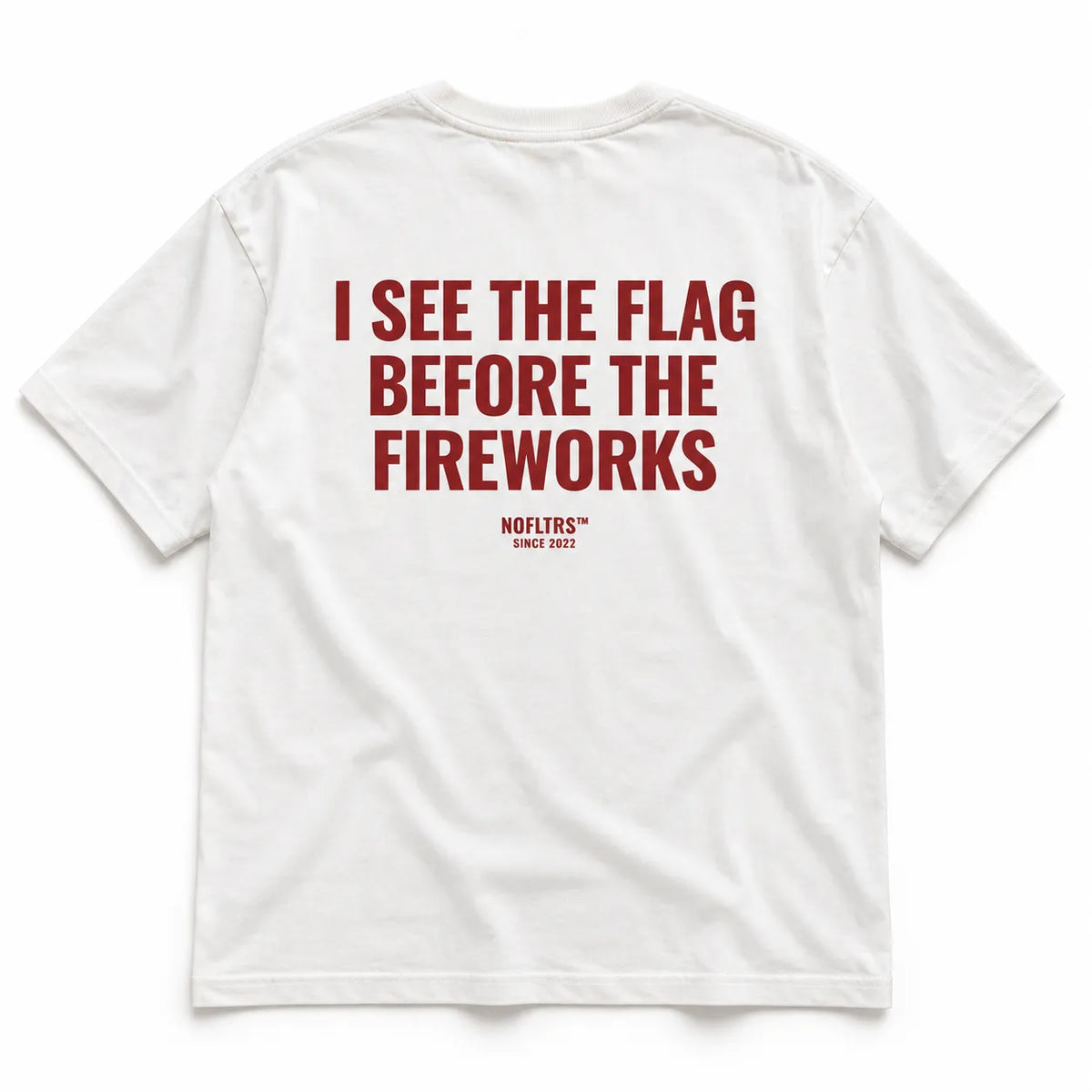 I SEE THE FLAG BEFORE THE FIREWORKS