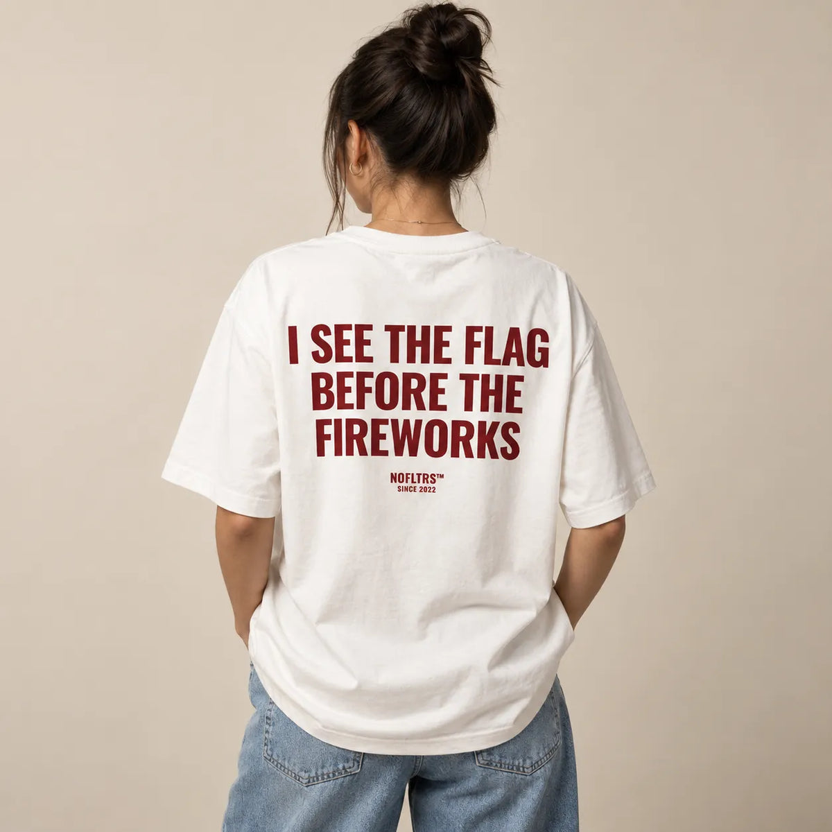 I SEE THE FLAG BEFORE THE FIREWORKS
