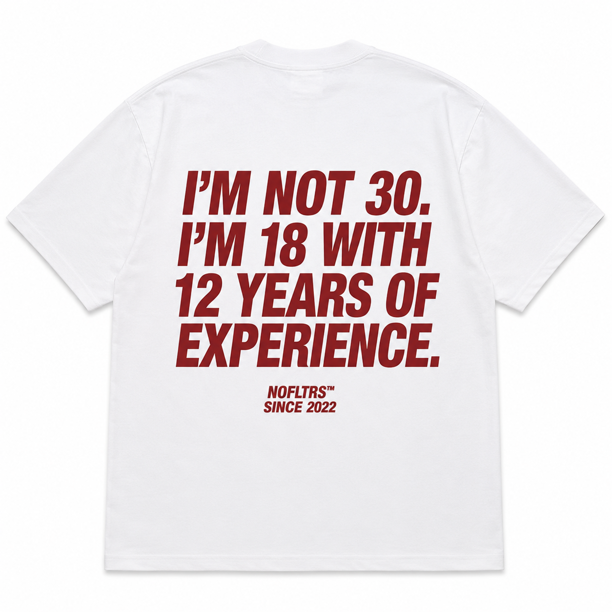 I'M NOT 30. I'M 18 WITH 12 YEARS OF EXPERIENCE