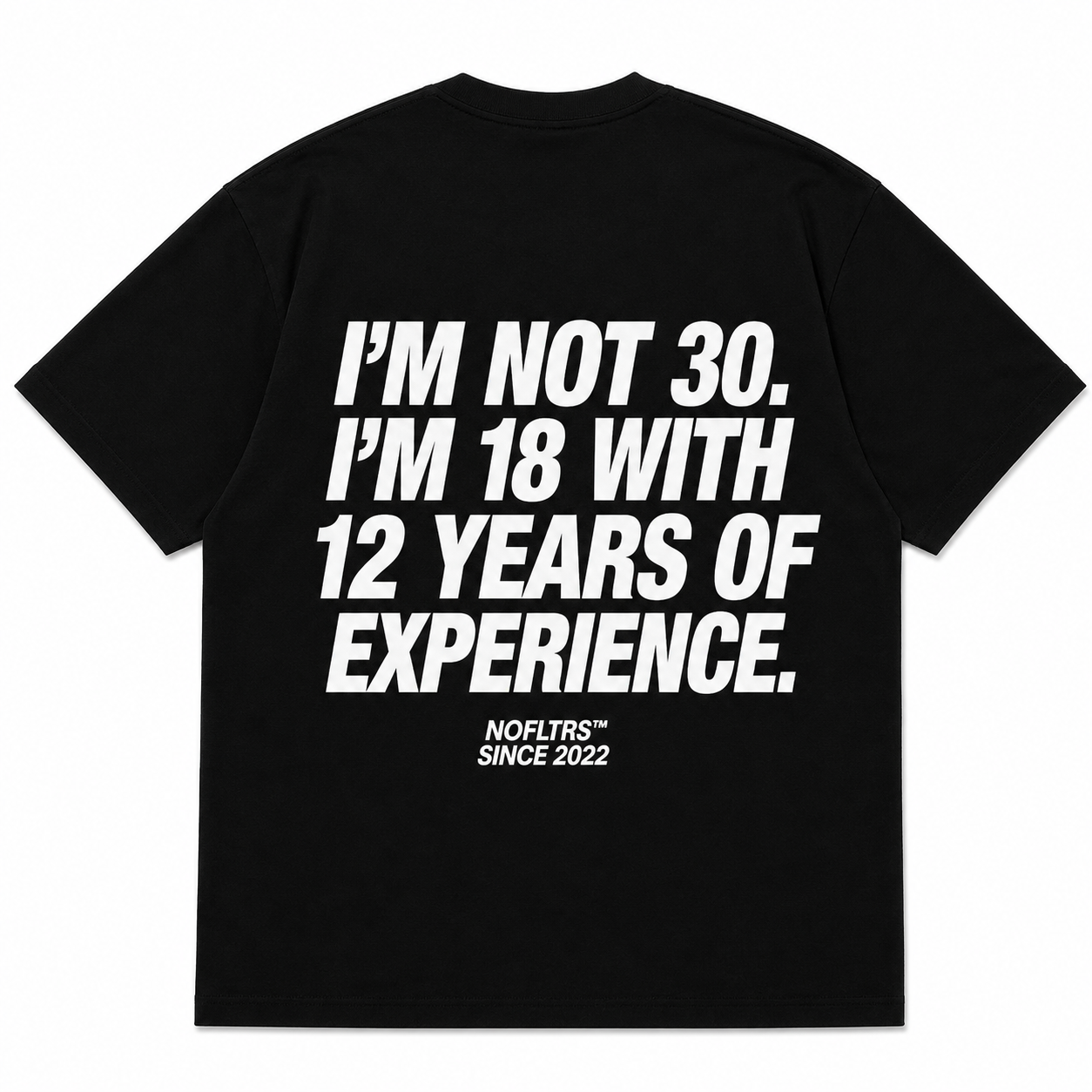 I'M NOT 30. I'M 18 WITH 12 YEARS OF EXPERIENCE