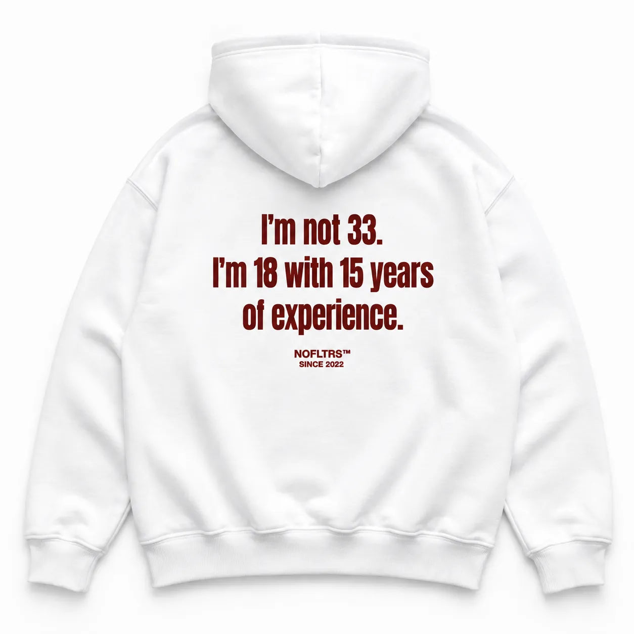 I'M NOT 33 I'M 18 WITH 15 YEARS OF EXPERIENCE HOODIE