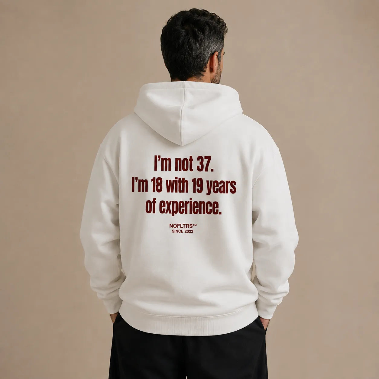 I'M NOT 37 I'M 18 WITH 19 YEARS OF EXPERIENCE HOODIE