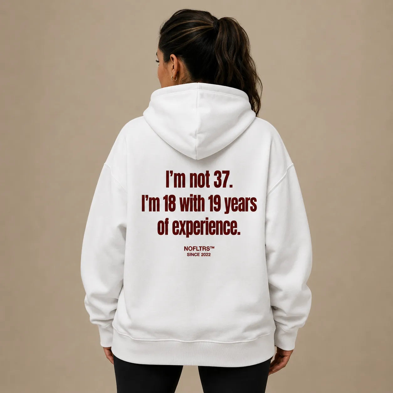 I'M NOT 37 I'M 18 WITH 19 YEARS OF EXPERIENCE HOODIE
