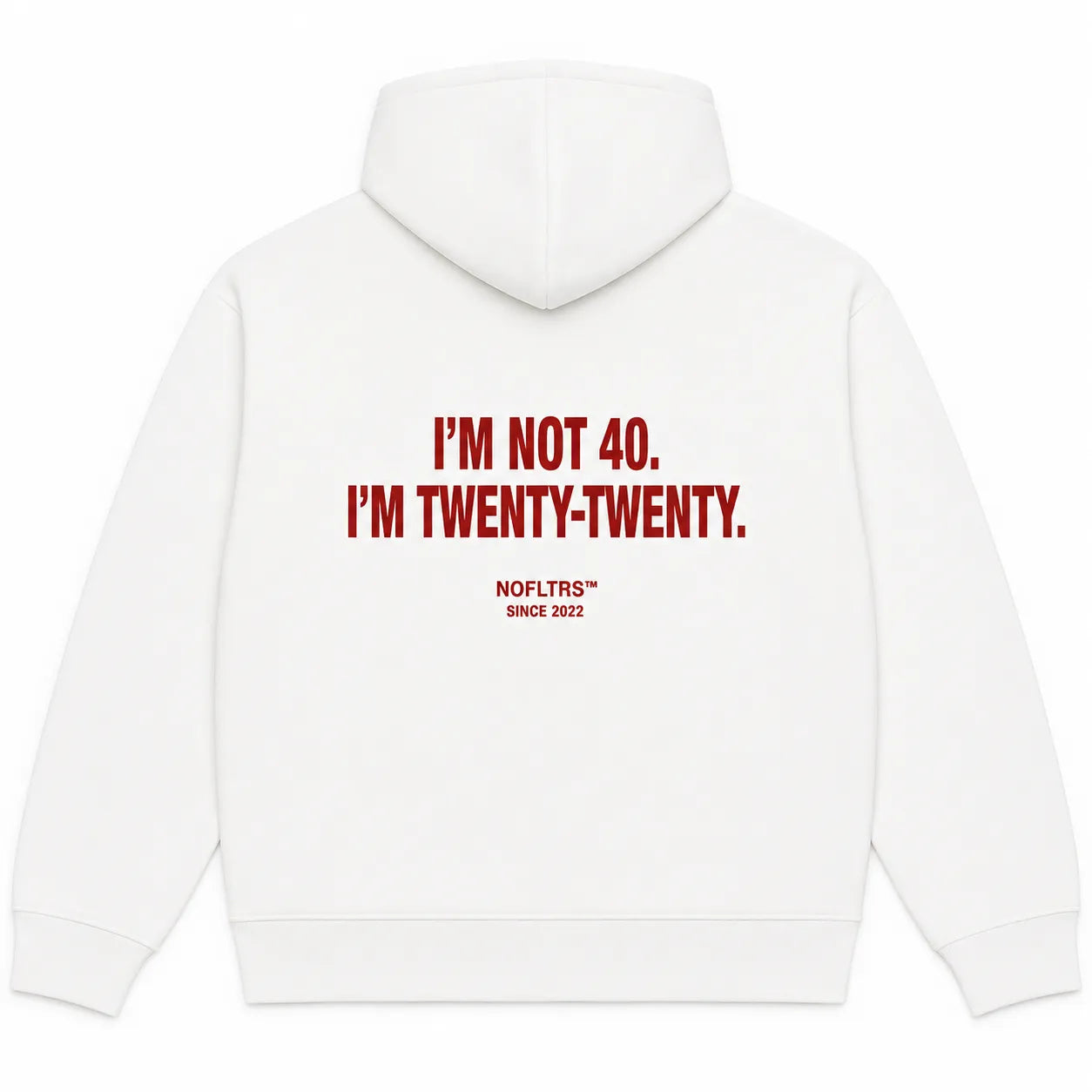 I'M NOT 40. I'M TWENTY-TWENTY Hoodie