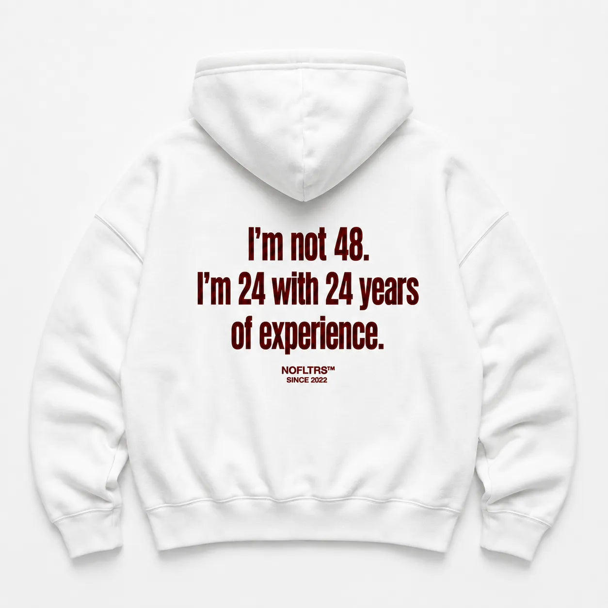 I'M NOT 48 I'M 24 WITH 24 YEARS OF EXPERIENCE HOODIE