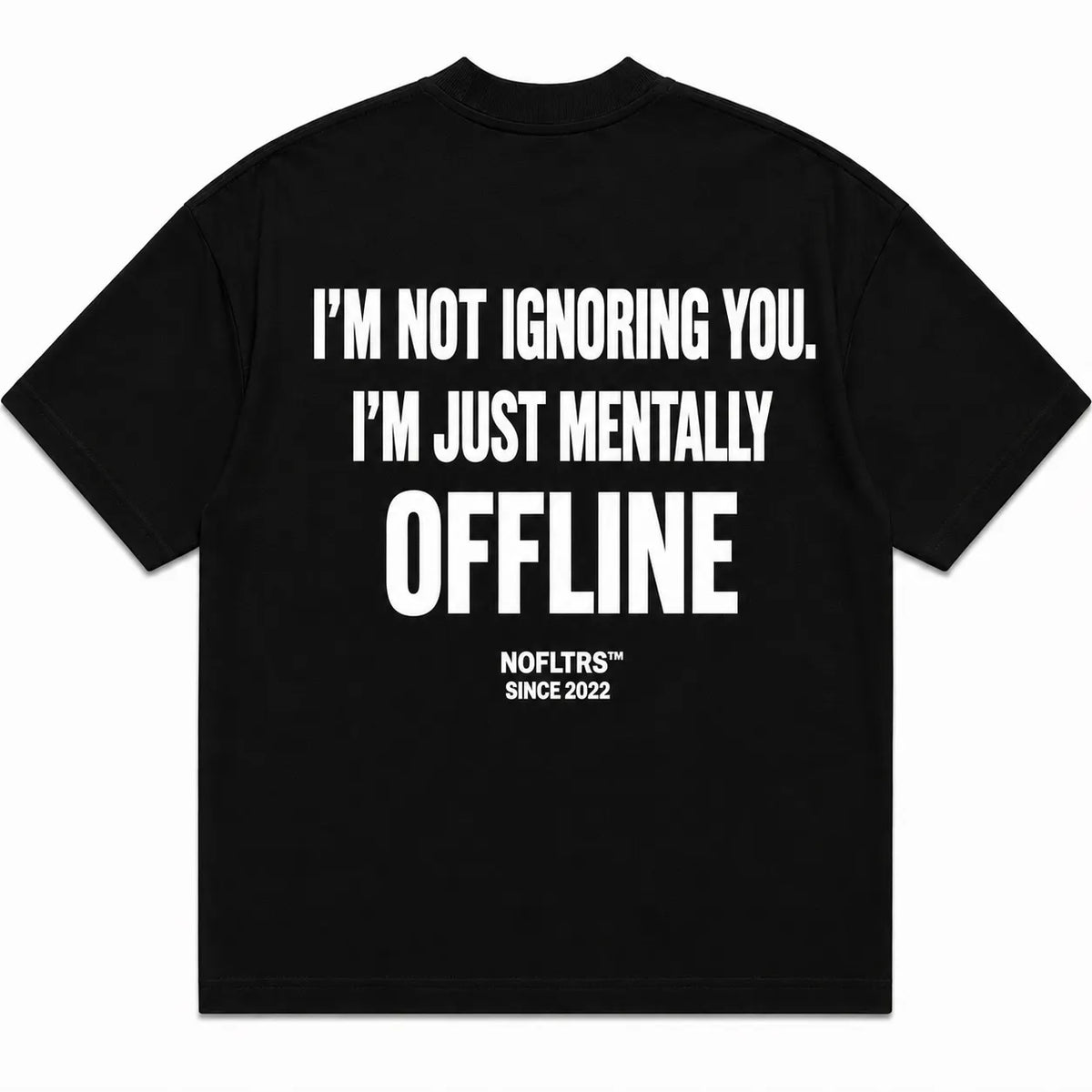 I'M NOT IGNORING YOU. I'M JUST MENTALLY OFFLINE